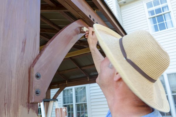 Wood House Restaining